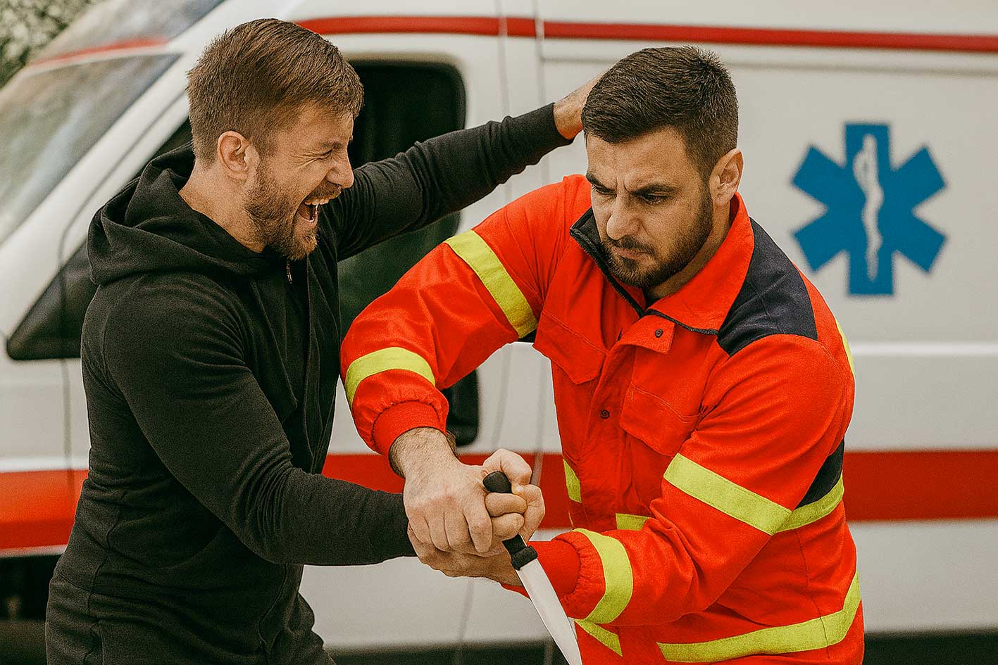 Ratownicy medyczni - potrzeba kursu samoobrony