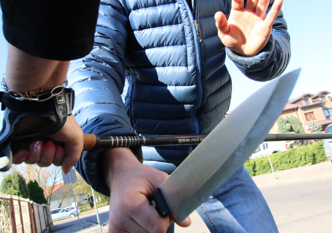 Nóż jako najwieksze zagrozenie w Polsce